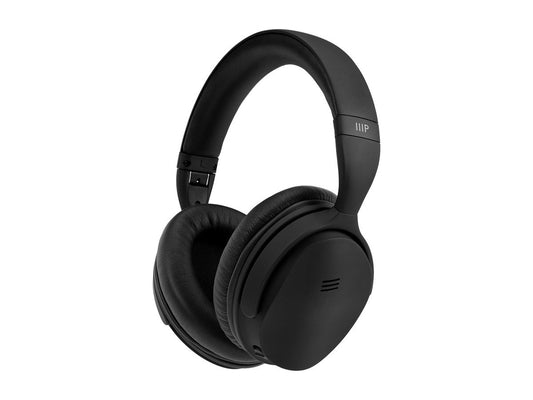 Monoprice BT-300ANC Bluetooth Wireless Over Ear Headphones with Active Noise Cancelling (ANC) and Qualcomm aptX Audio