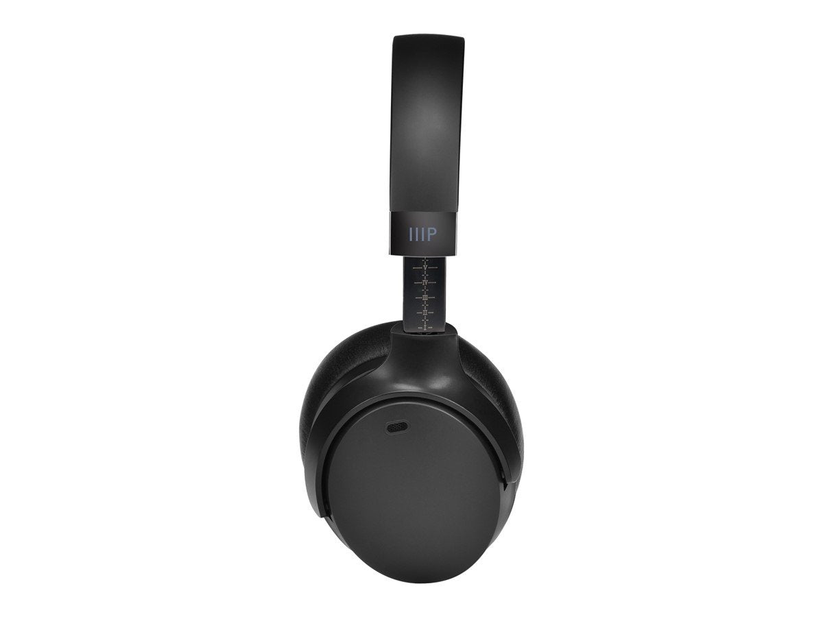 Monoprice Dual Driver Bluetooth Headphone with ANC (Active Noise Canceling), 20mm & 40mm Drivers, up to 70 Hrs Playtime, USB-C Charging