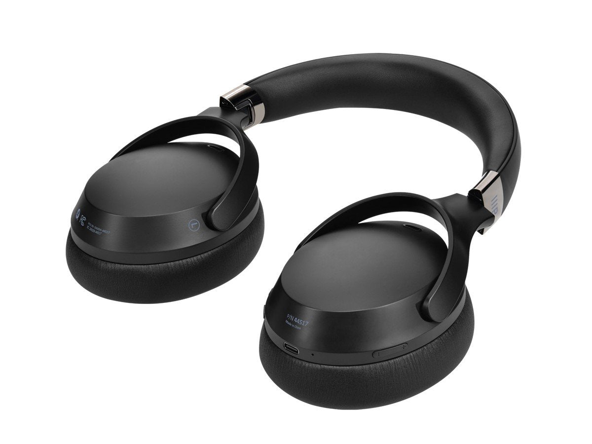 Monoprice Dual Driver Bluetooth Headphone with ANC (Active Noise Canceling), 20mm & 40mm Drivers, up to 70 Hrs Playtime, USB-C Charging